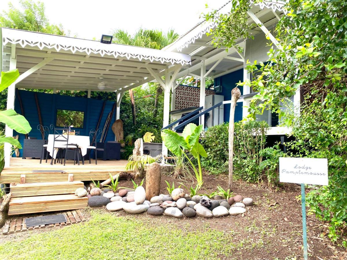 Lodge Pamplemousse Avec Piscine Privative , Dans Parc Calme A 500 M Plage Le Carbet Kültér fotó